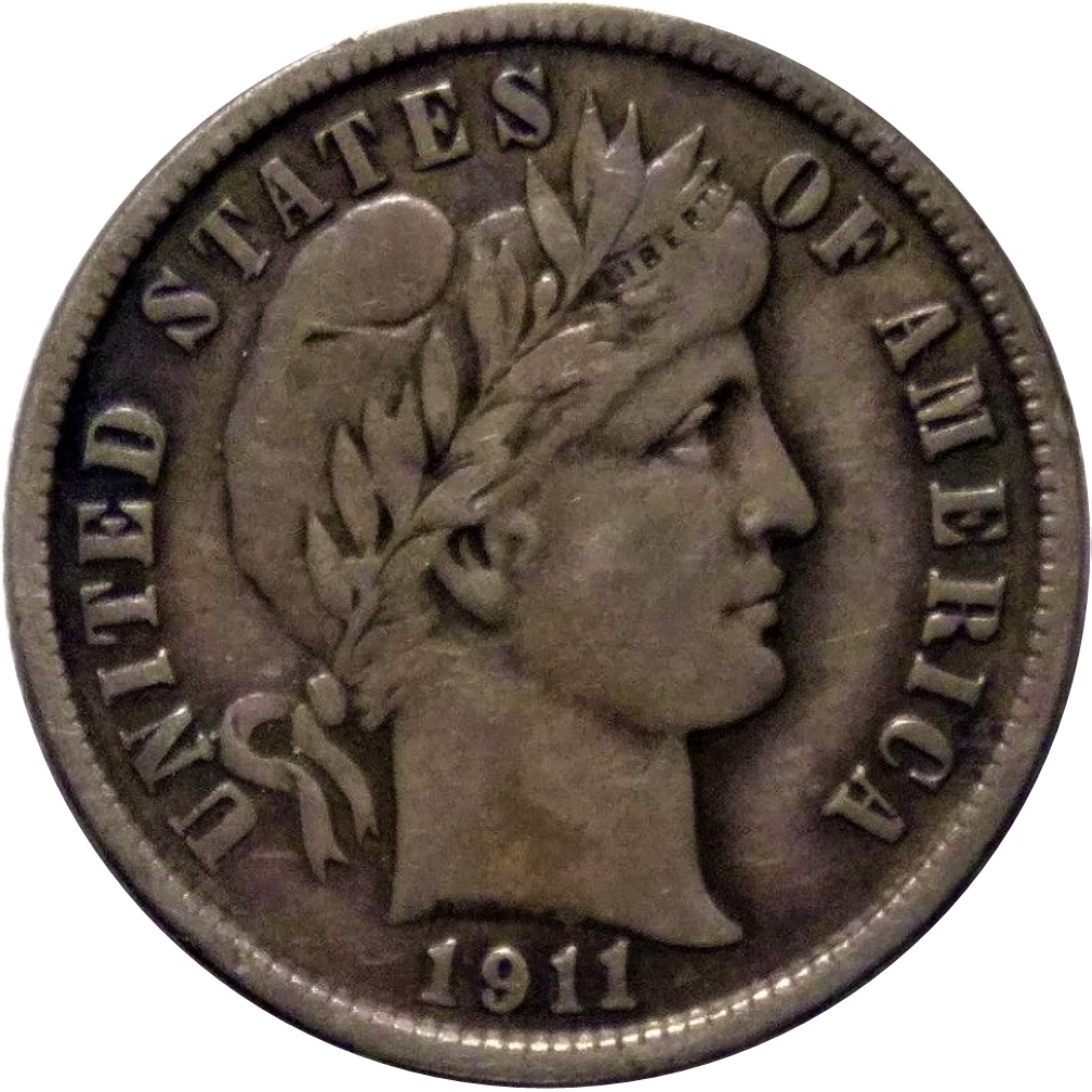 1911-D-Barber-Silver-Dime
